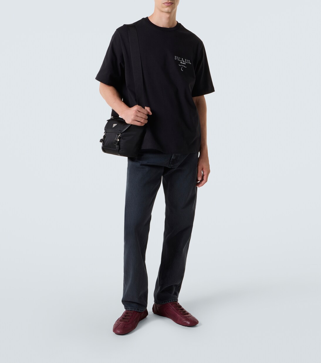 T-shirt en coton à logo | Prada