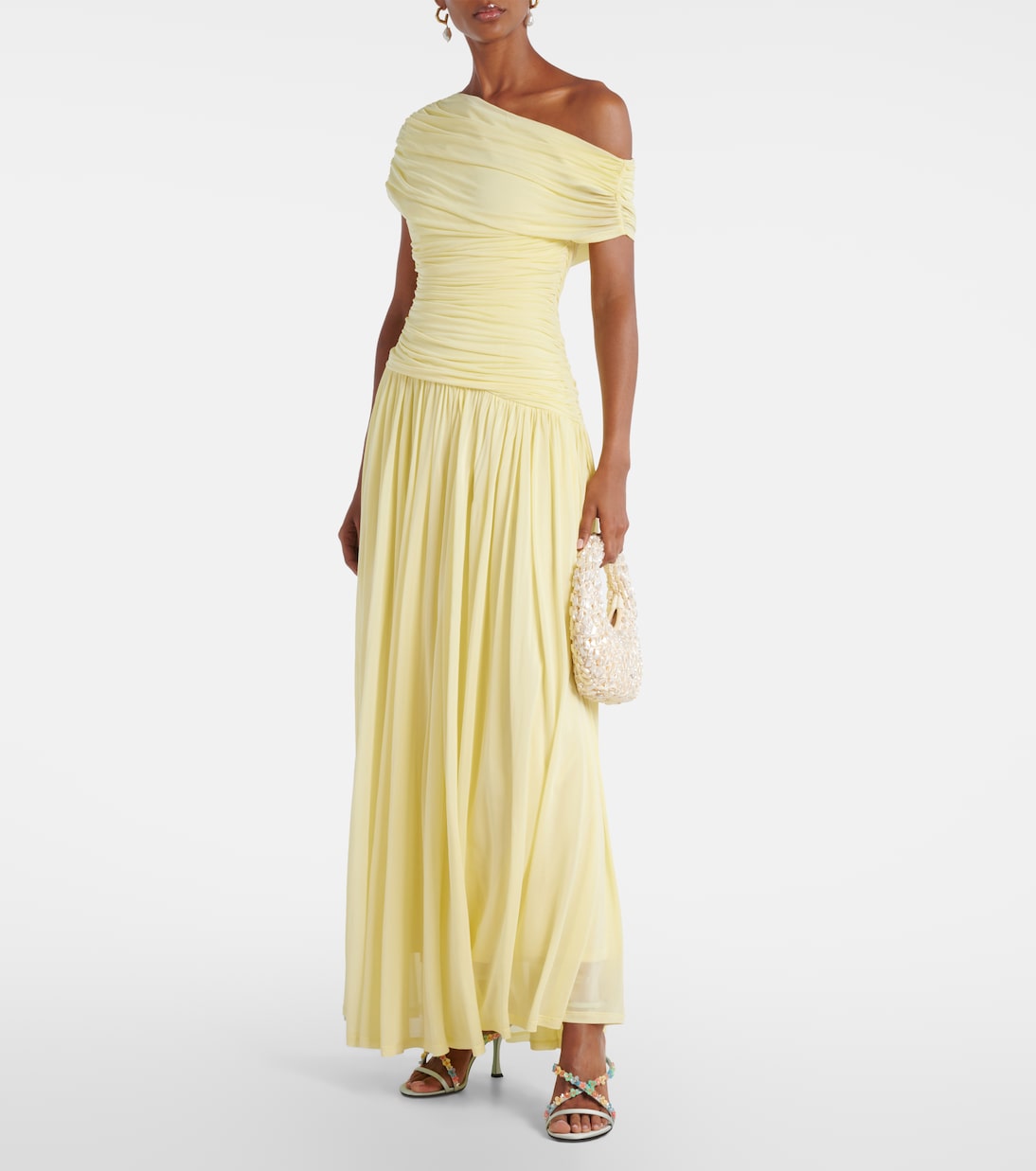 Sandalen Blanche 90 aus Satin | Jimmy Choo