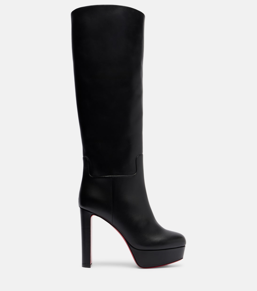 Loo 130 leather platform knee-high boots | Christian Louboutin