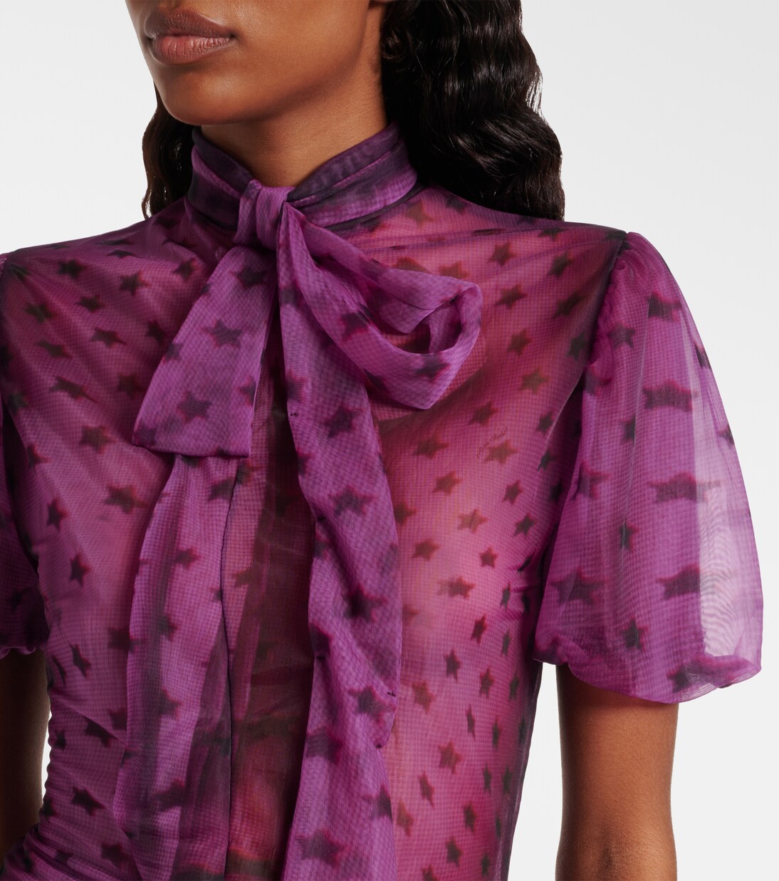 Bedruckte Schluppenbluse Elulo | Acne Studios