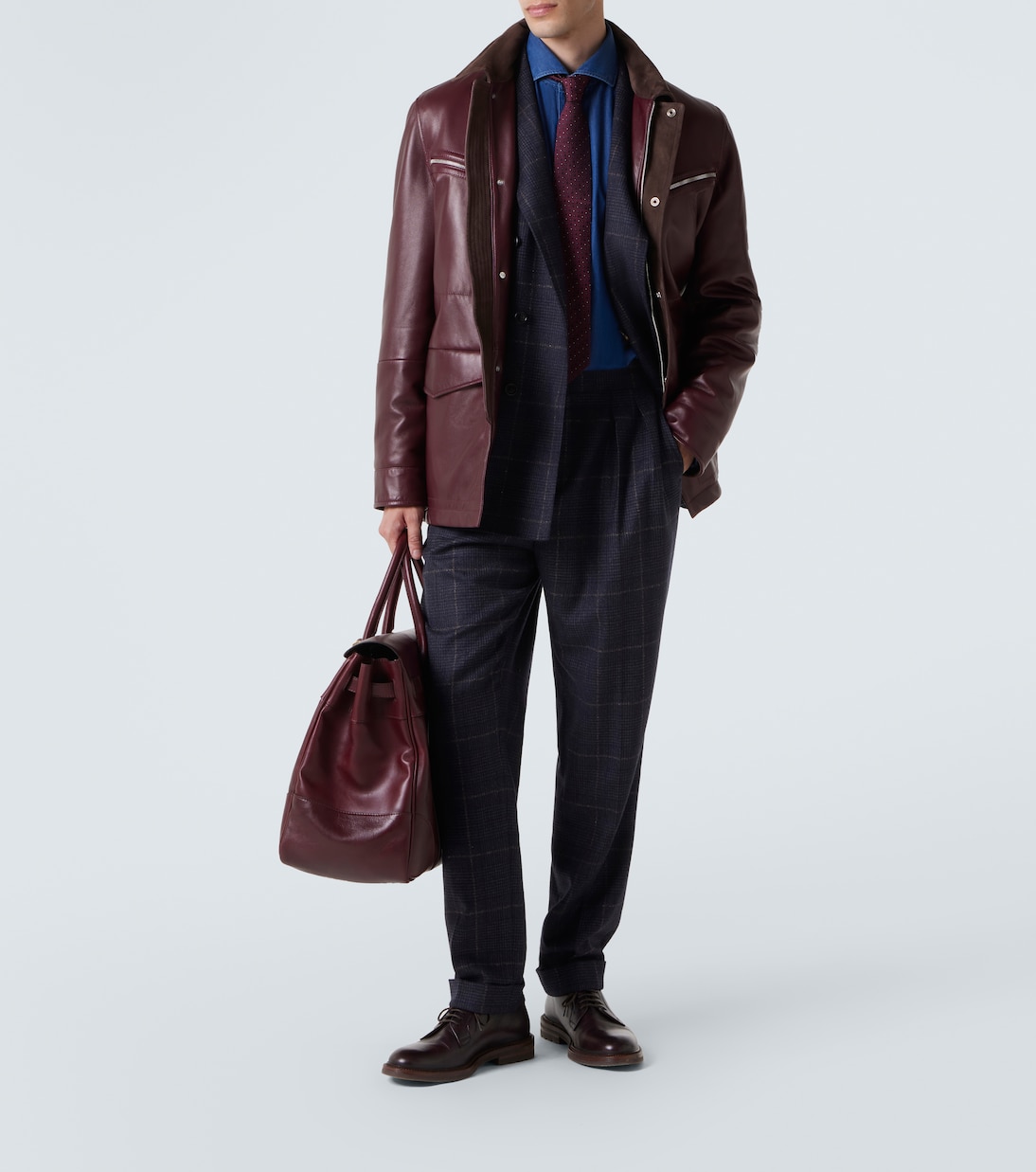 Leather Derby shoes | Brunello Cucinelli