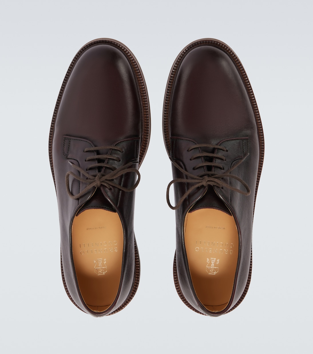Leather Derby shoes | Brunello Cucinelli