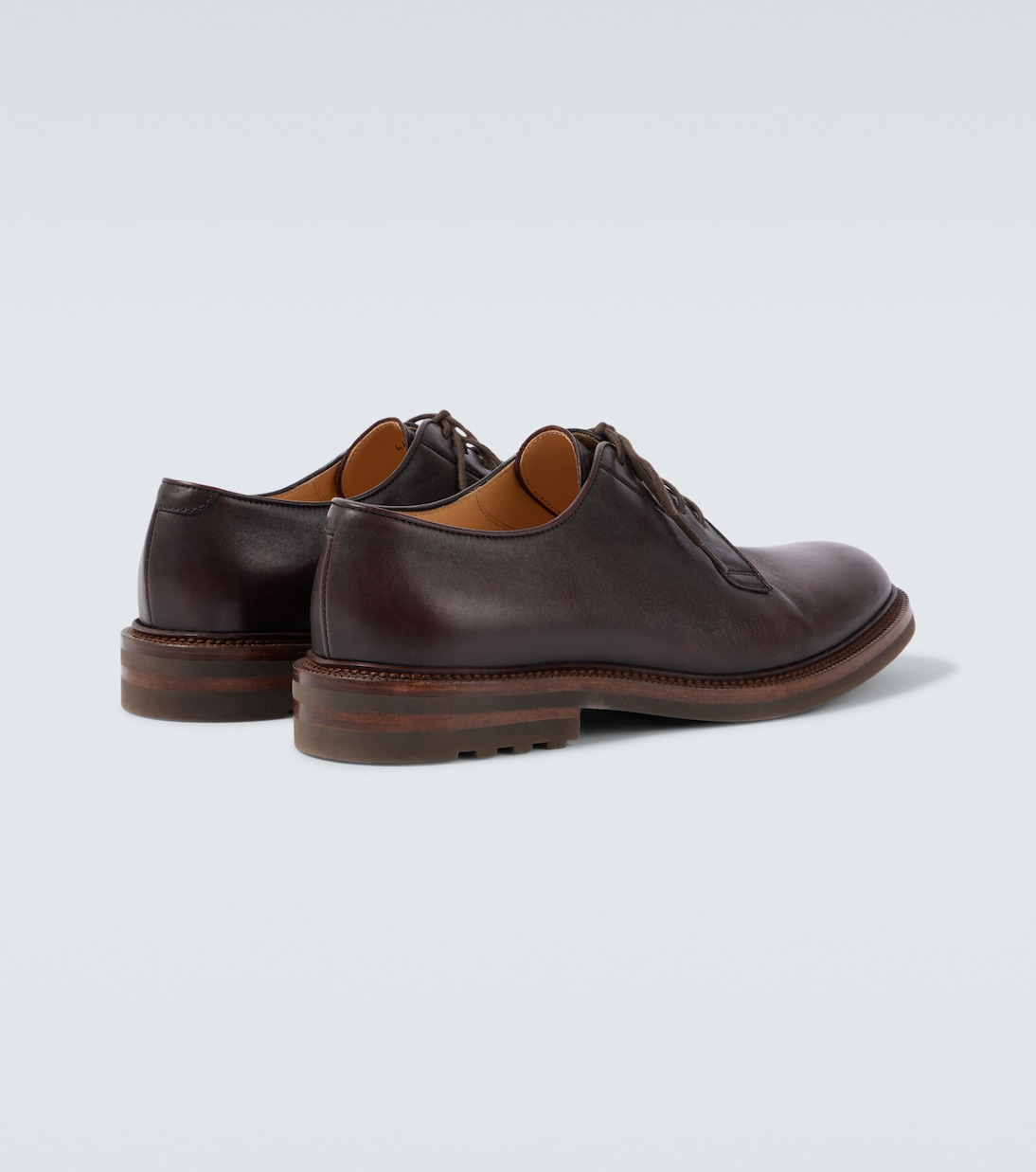 Leather Derby shoes | Brunello Cucinelli