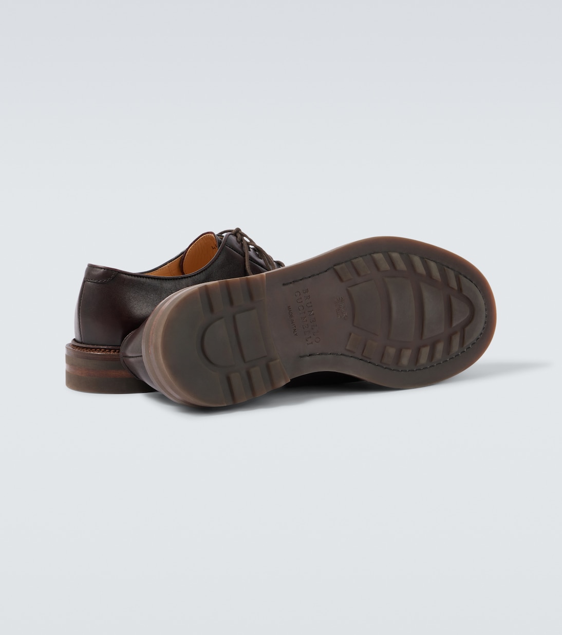 Leather Derby shoes | Brunello Cucinelli