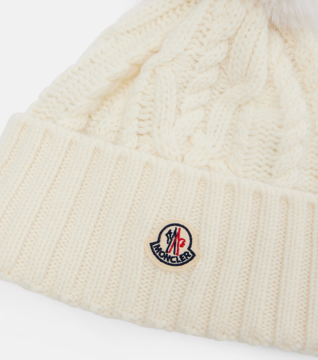 Cable-knit wool and cashmere beanie | Moncler