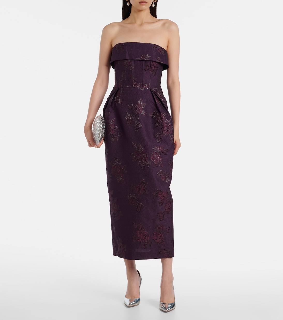 Afina floral brocade cocktail dress | Rebecca Vallance