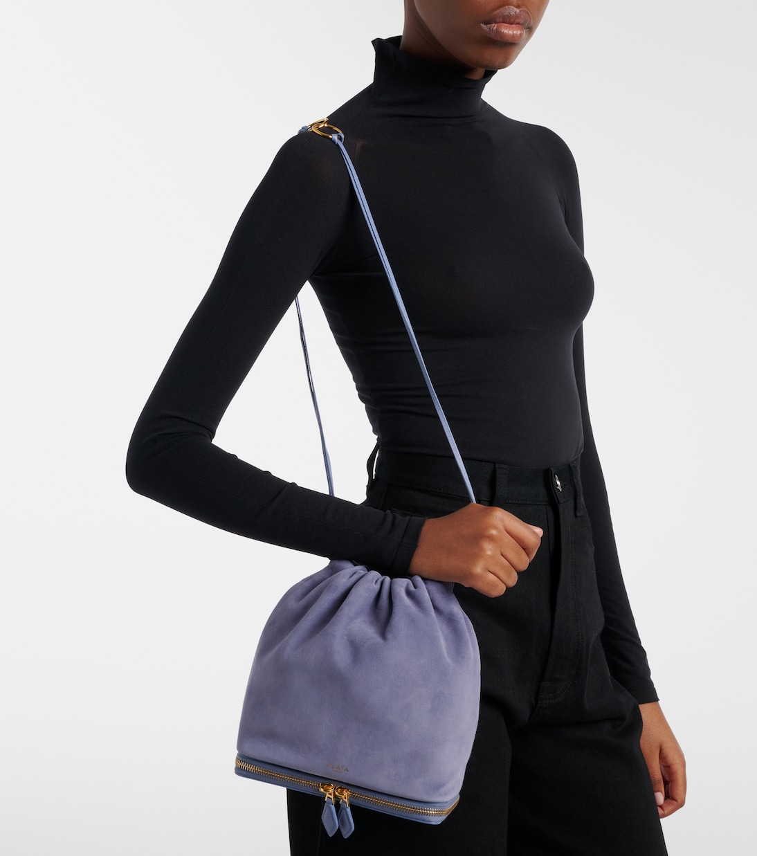 Le Pochon suede bucket bag | Alaïa