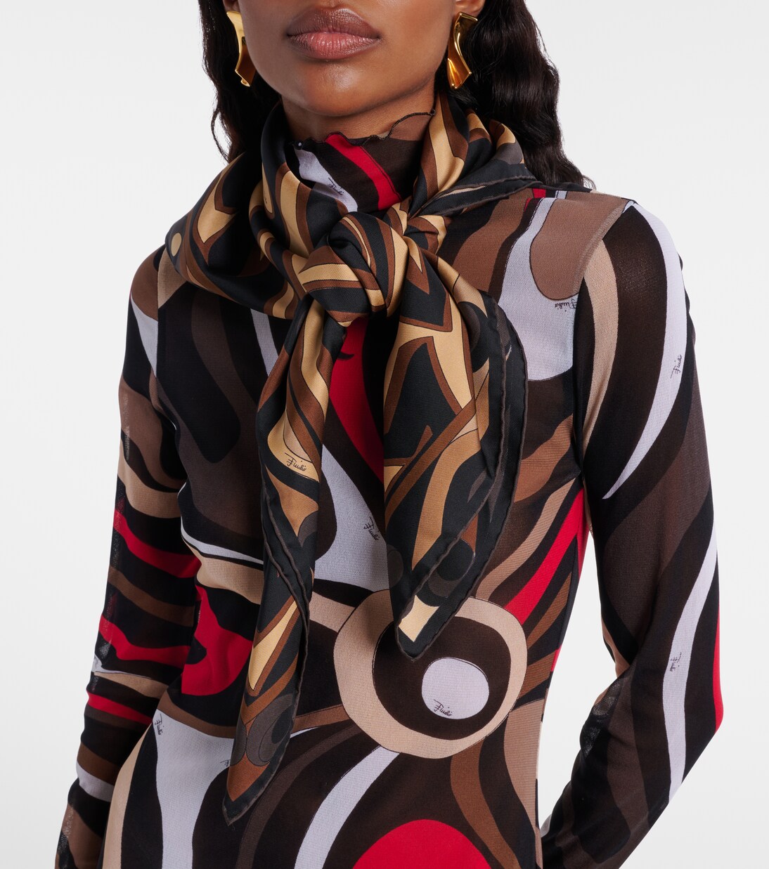 Labirinto silk twill scarf | Pucci