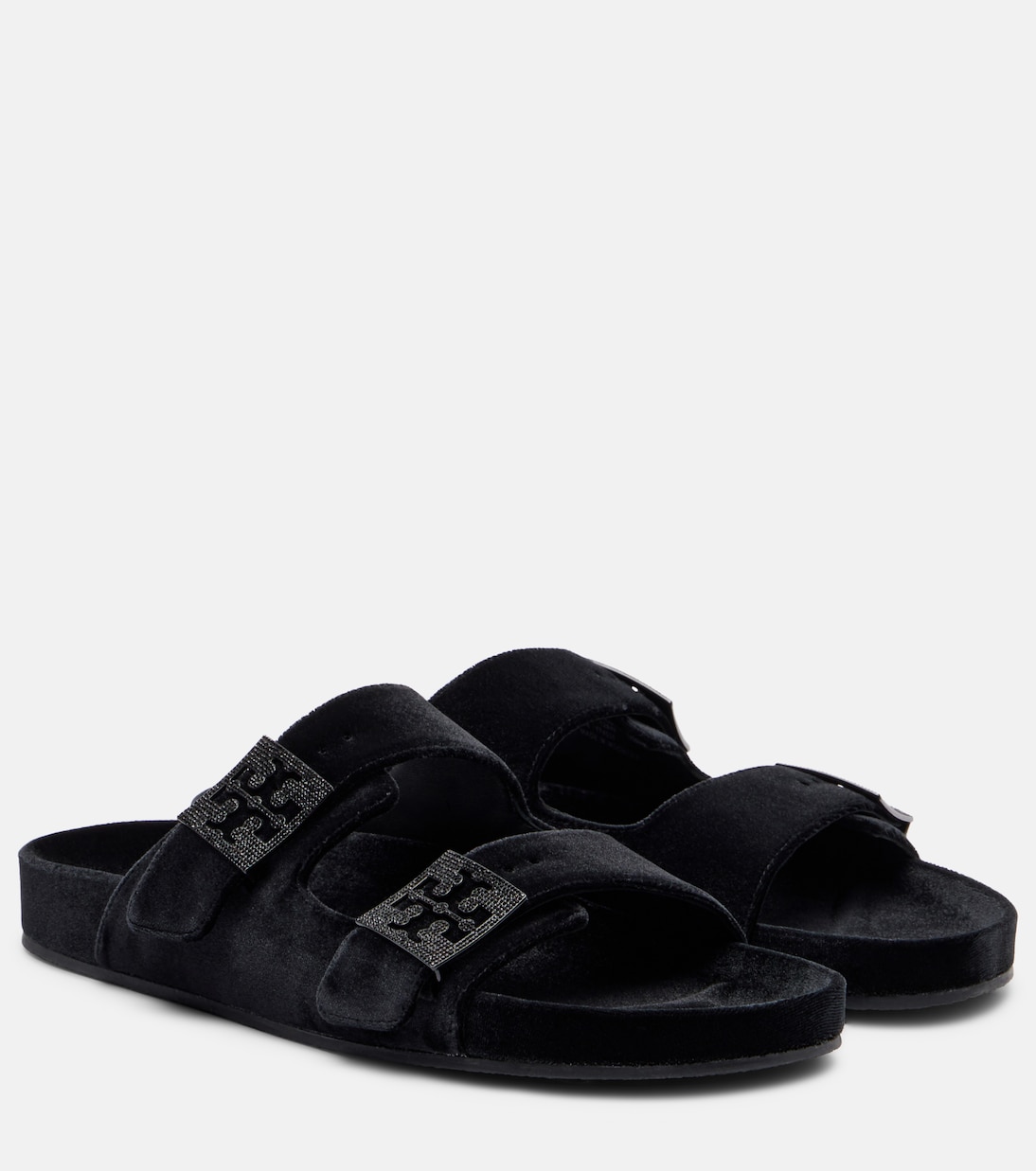 Mellow embellished velvet slides | Tory Burch