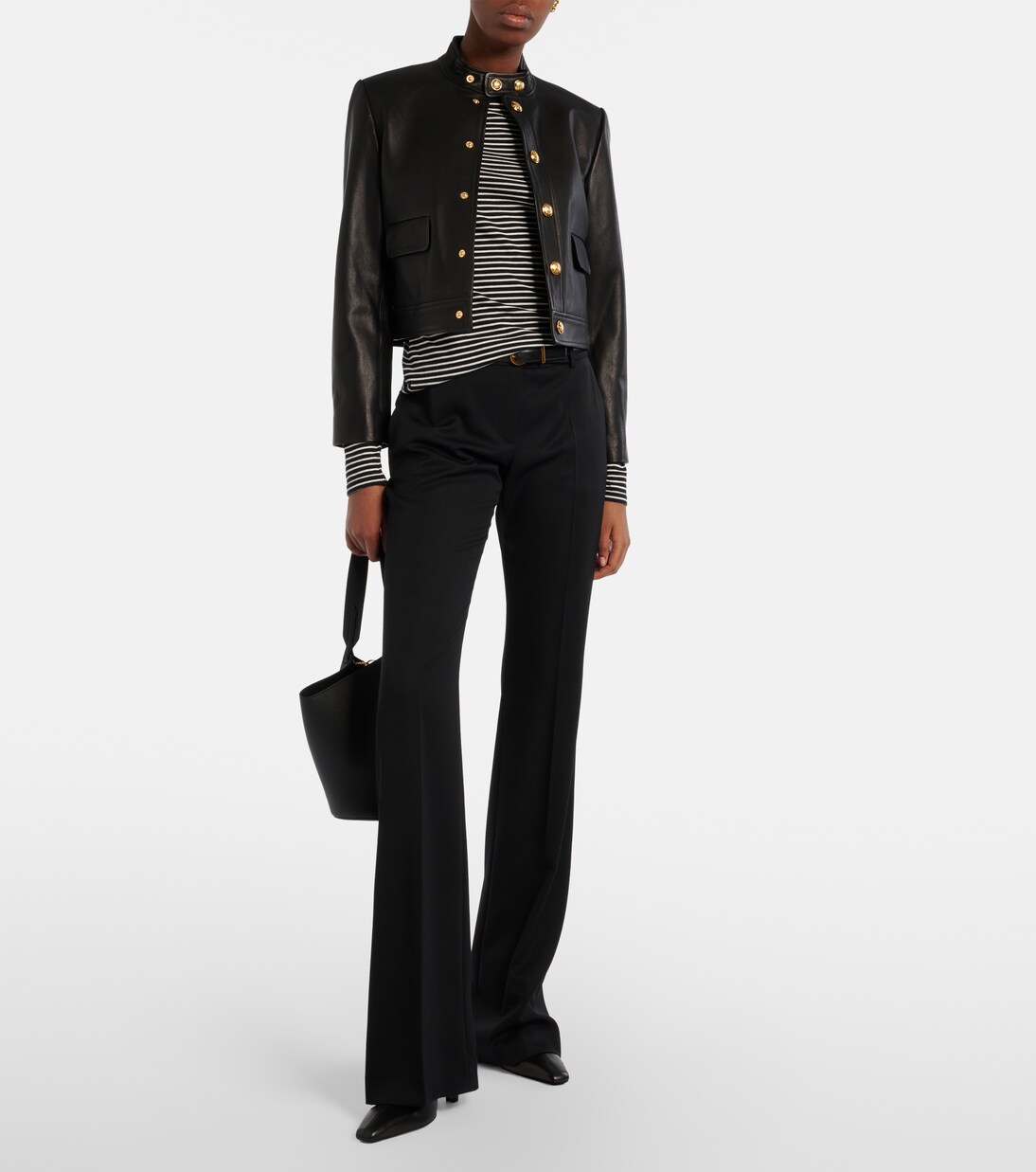 T-shirt Simone rayé en coton | Nili Lotan