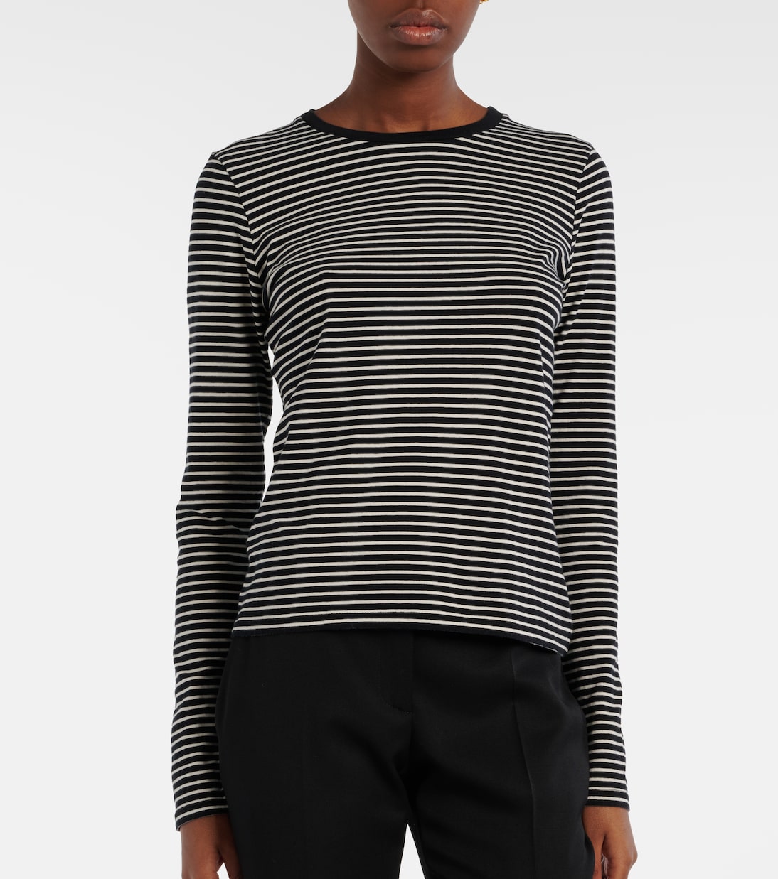 T-shirt Simone rayé en coton | Nili Lotan