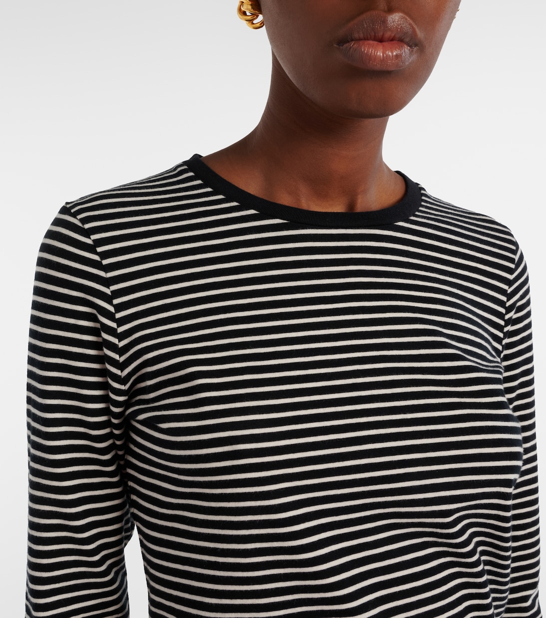 T-shirt Simone rayé en coton | Nili Lotan