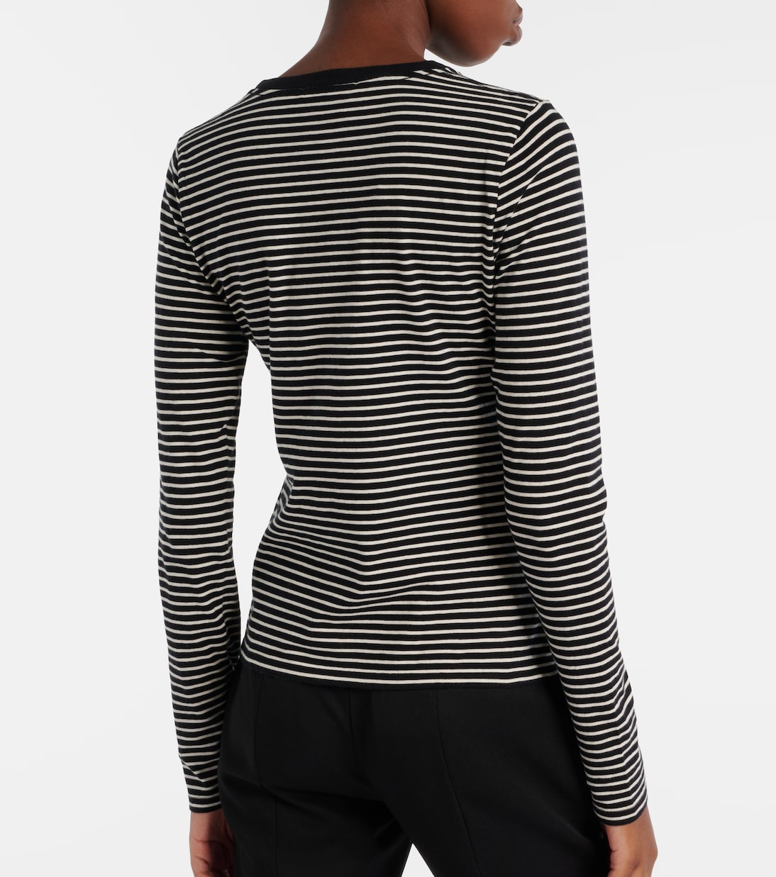 T-shirt Simone rayé en coton | Nili Lotan