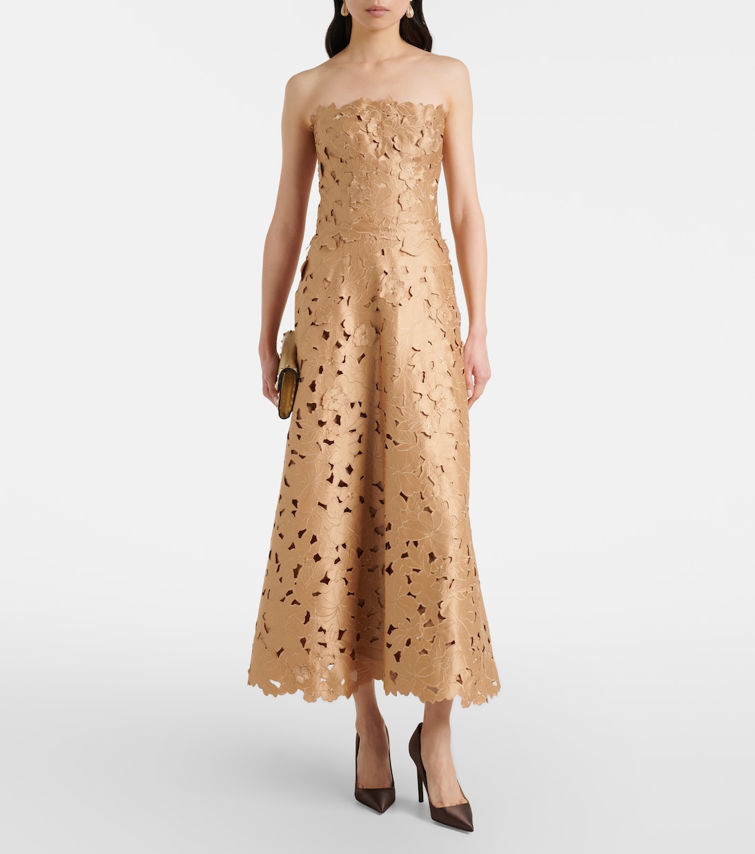Vella floral lace cocktail dress | Costarellos