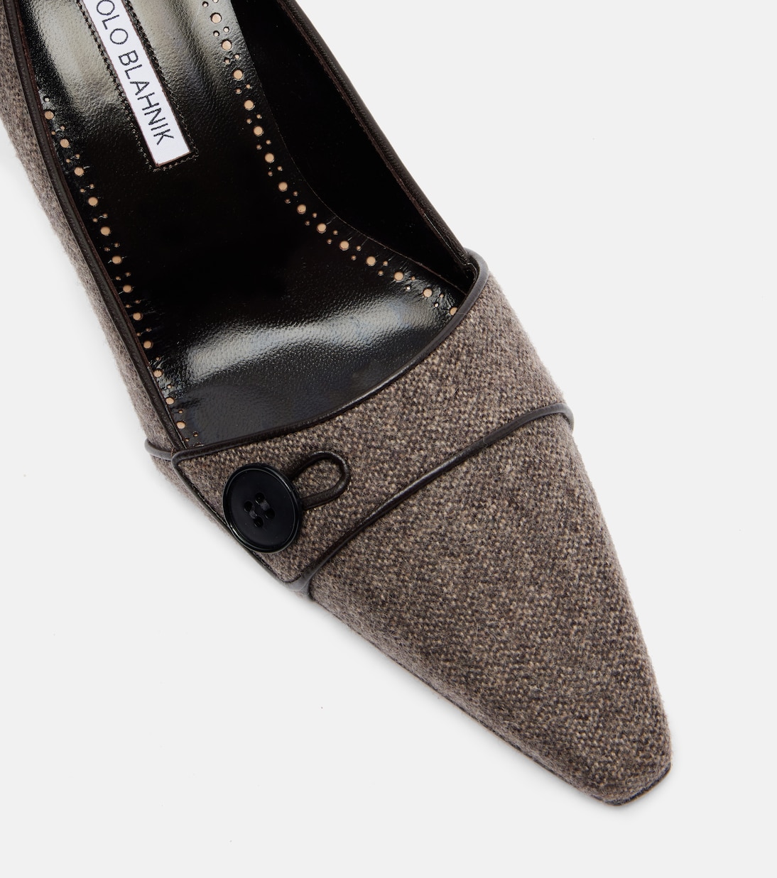 Lulumae 70 herringbone pumps | Manolo Blahnik