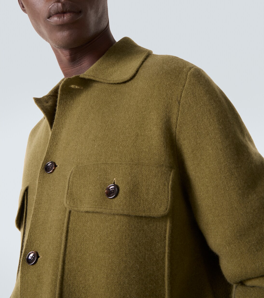 Wool and cashmere overshirt | Allude