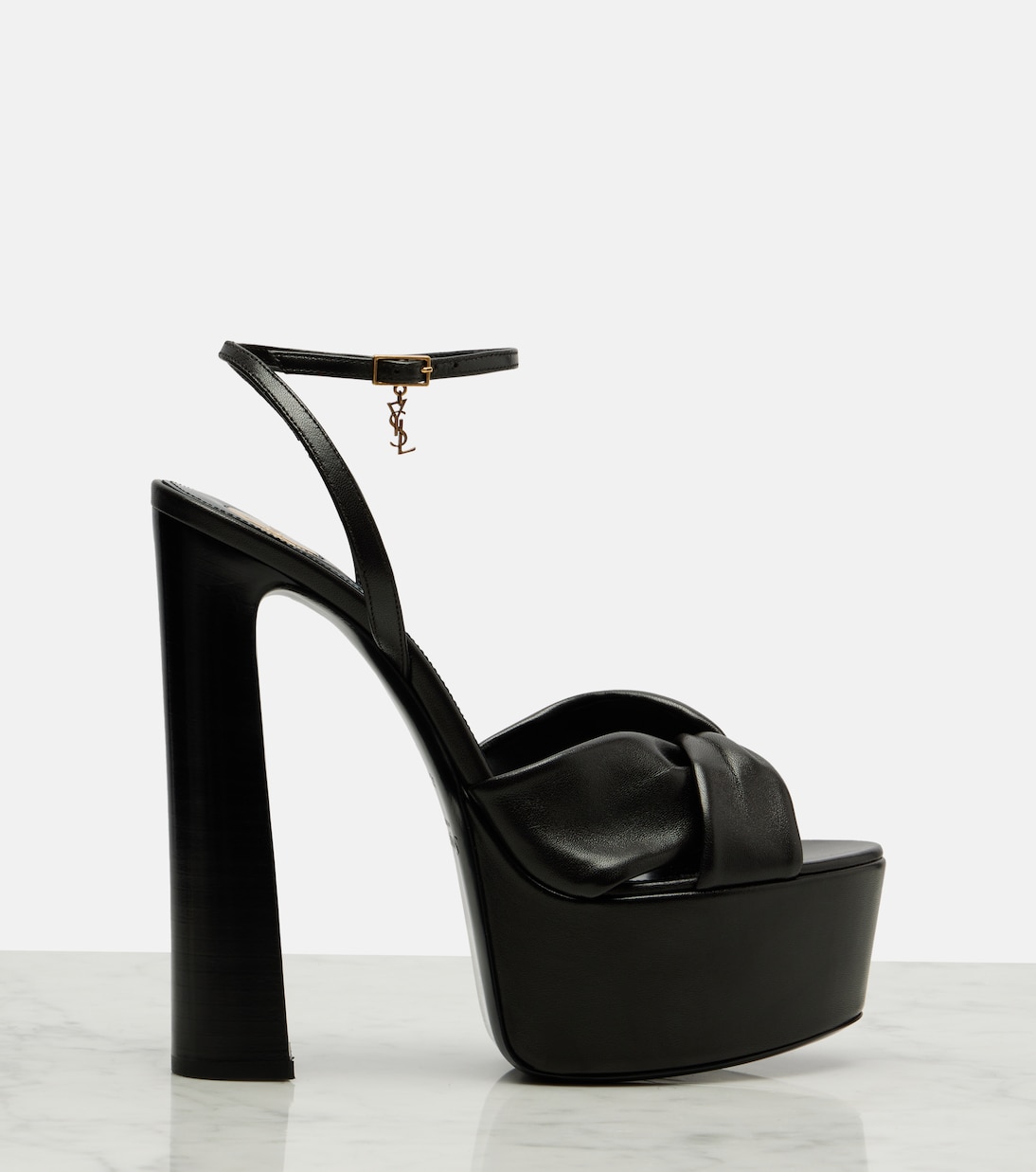 Plateausandalen Franciane 105 aus Leder | Saint Laurent