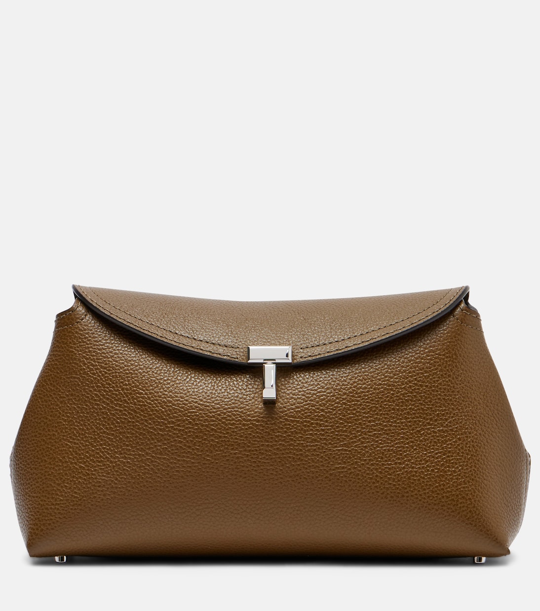 T-Lock leather clutch | Toteme