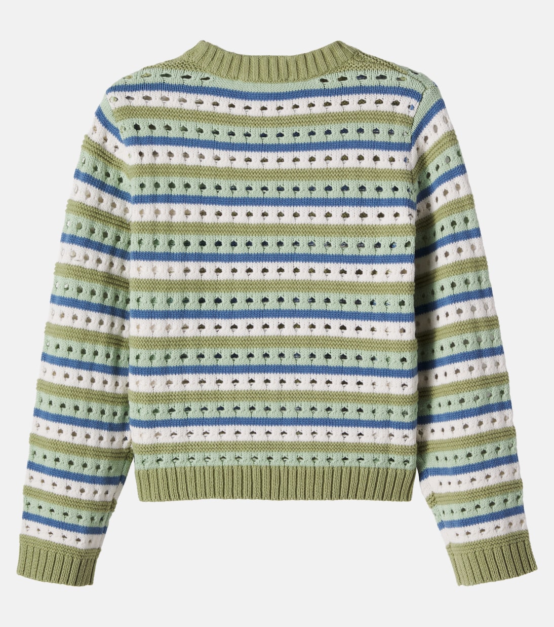 Pullover in cotone a righe con ricamo | Stella McCartney Kids