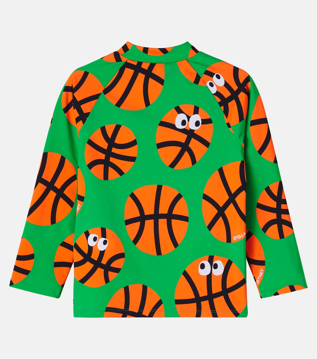Basketballs printed jersey rashguard top | Stella McCartney Kids