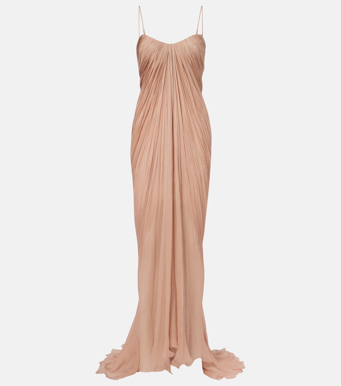 Victoria draped silk bustier gown | Maria Lucia Hohan