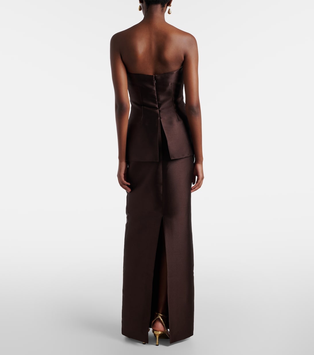 Lucille satin gown | Solace London