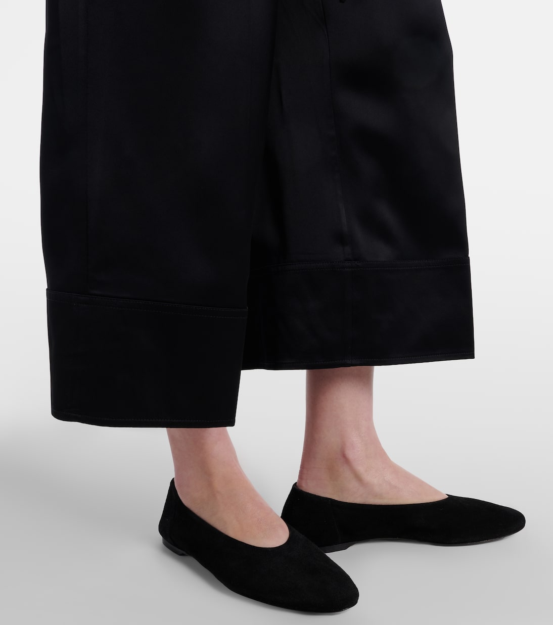 Satin wide-leg pants | Toteme