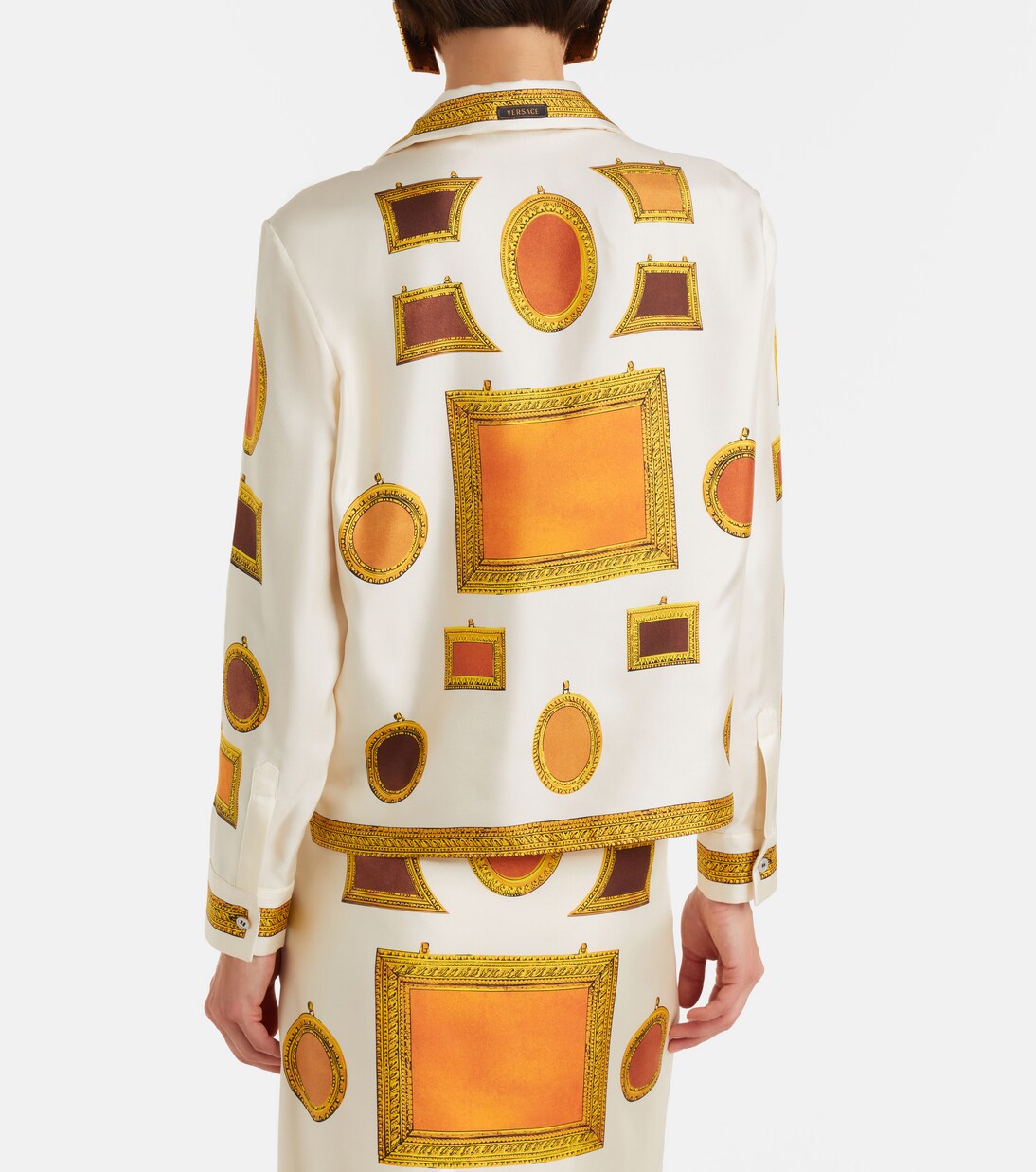 Chemise en soie à imprimé | Versace