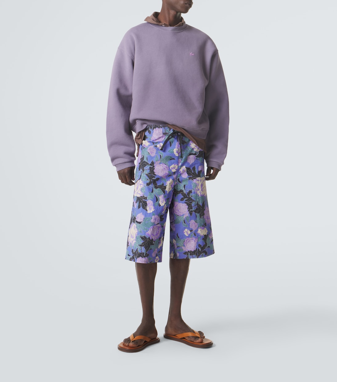 Felpa in cotone con logo | ERL