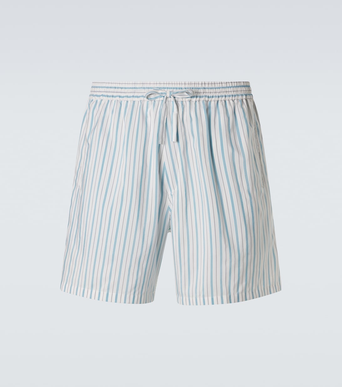 Julian striped silk and cotton shorts | Umit Benan