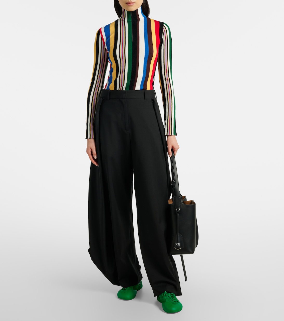 Pull rayé à col cheminée | Loewe