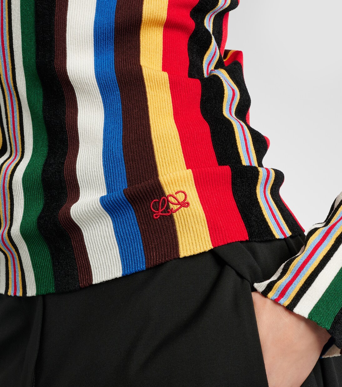 Pull rayé à col cheminée | Loewe