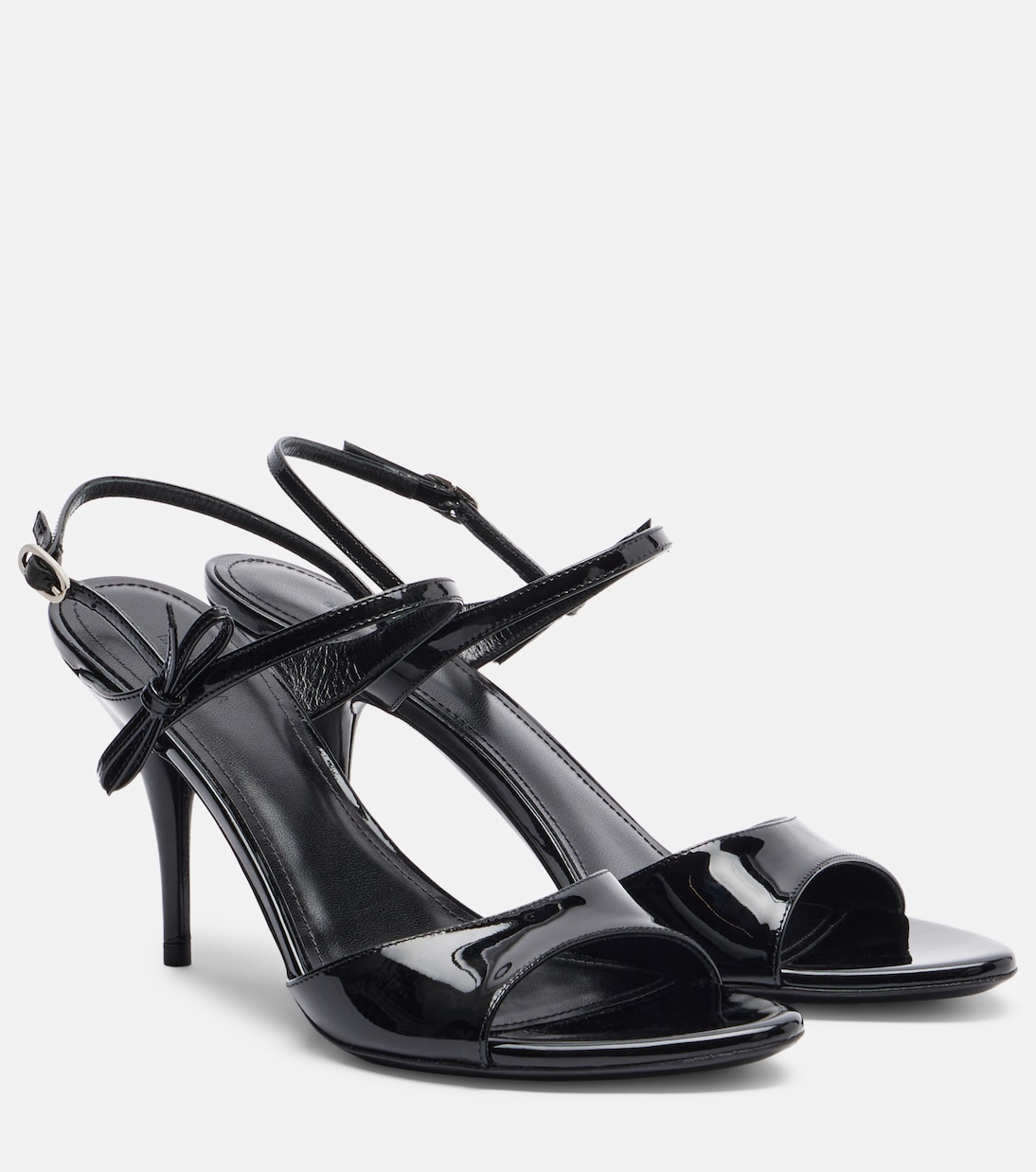 Avenue Bow patent leather sandals | Balenciaga