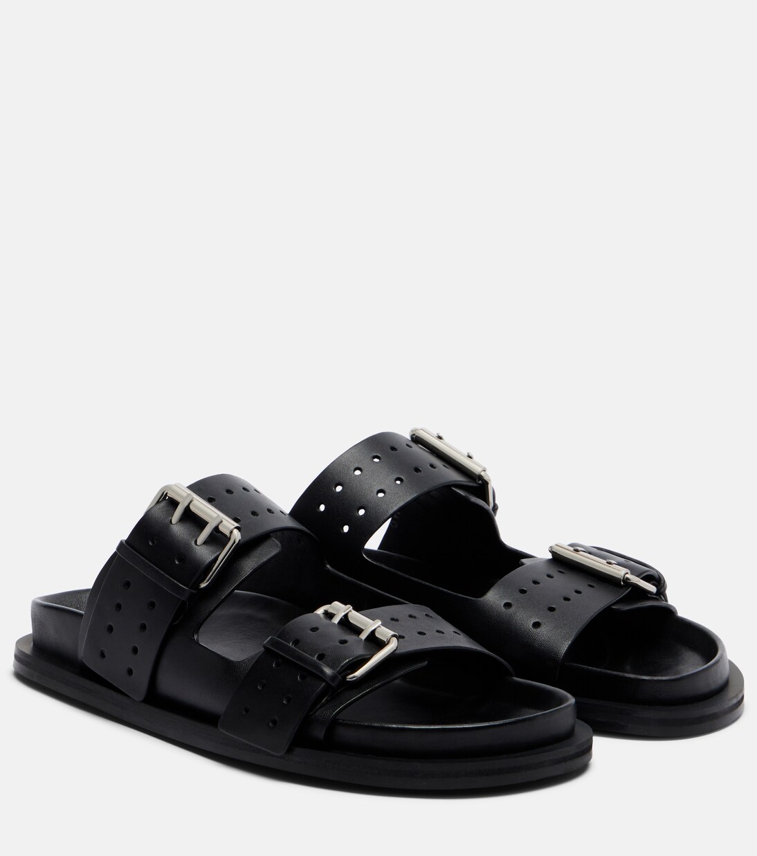 Leon leather slides | A.Emery