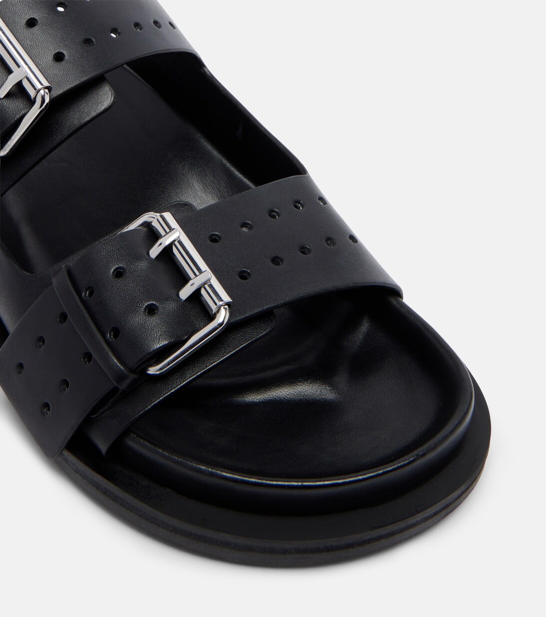 Leon leather slides | A.Emery