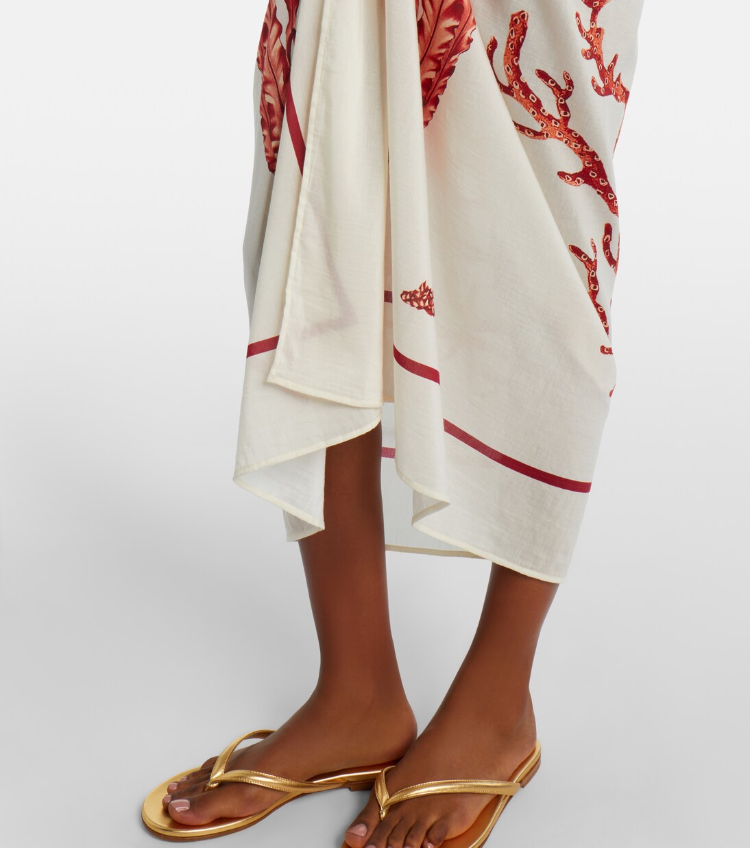 Pareo Lavanda de algodón y seda estampado | Agua by Agua Bendita