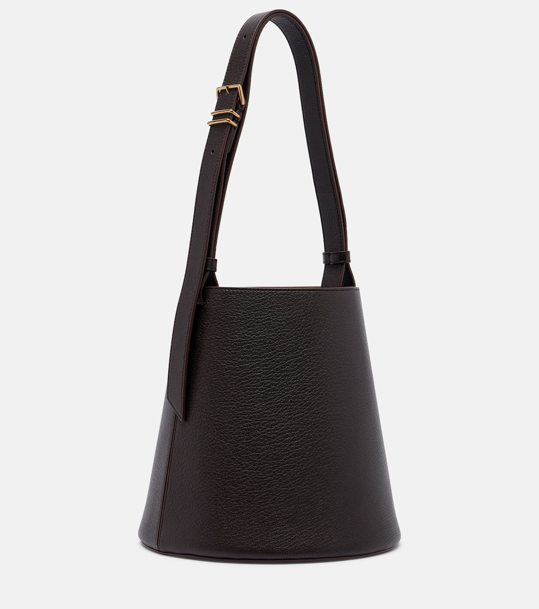 Orbita Small leather bucket bag | Calvin Klein Collection