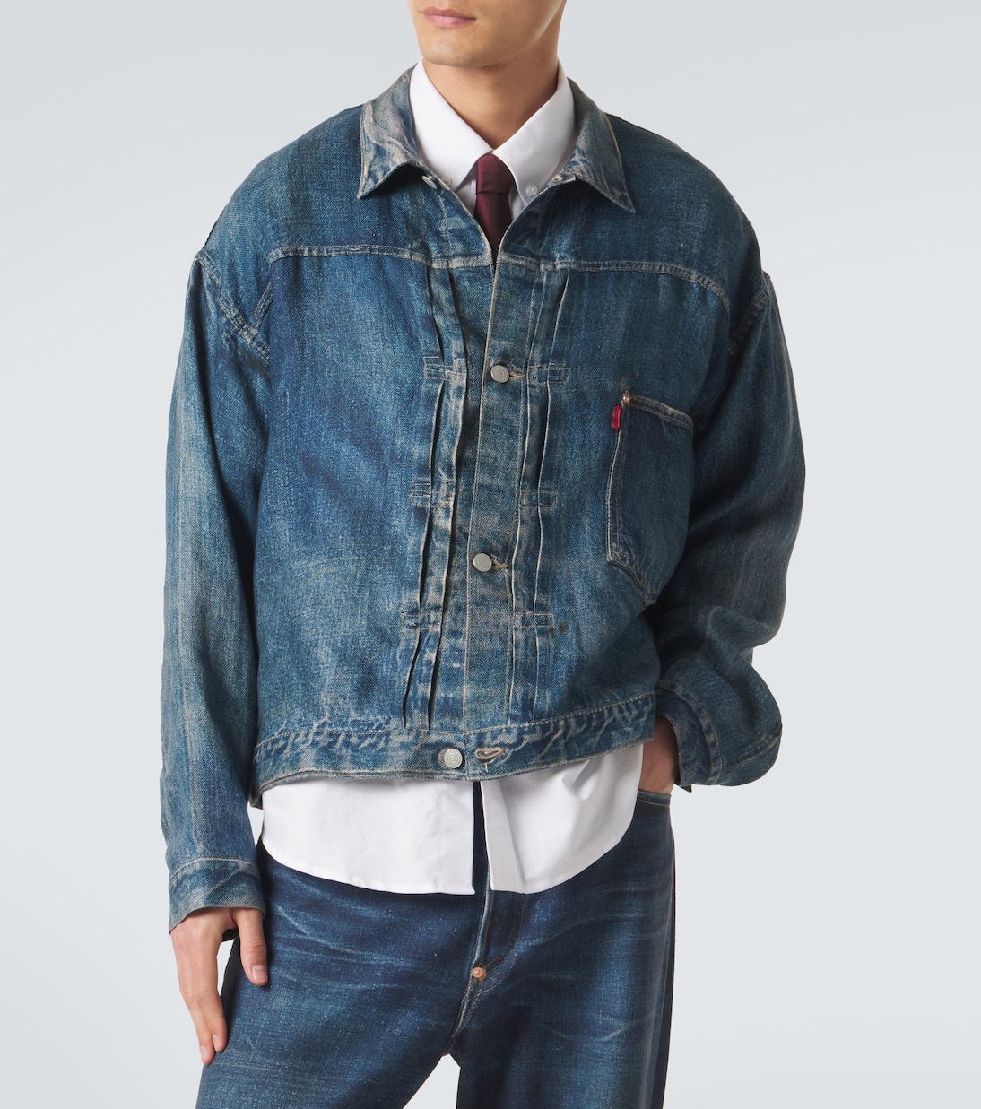 x Levi's® trompe l'œil linen jacket | Junya Watanabe