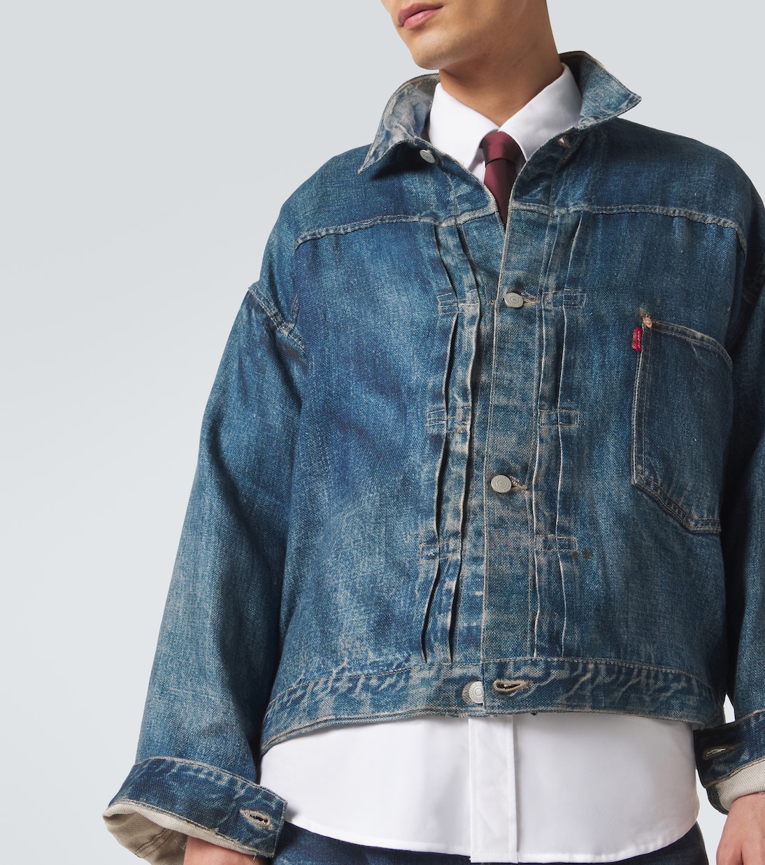 x Levi's® trompe l'œil linen jacket | Junya Watanabe