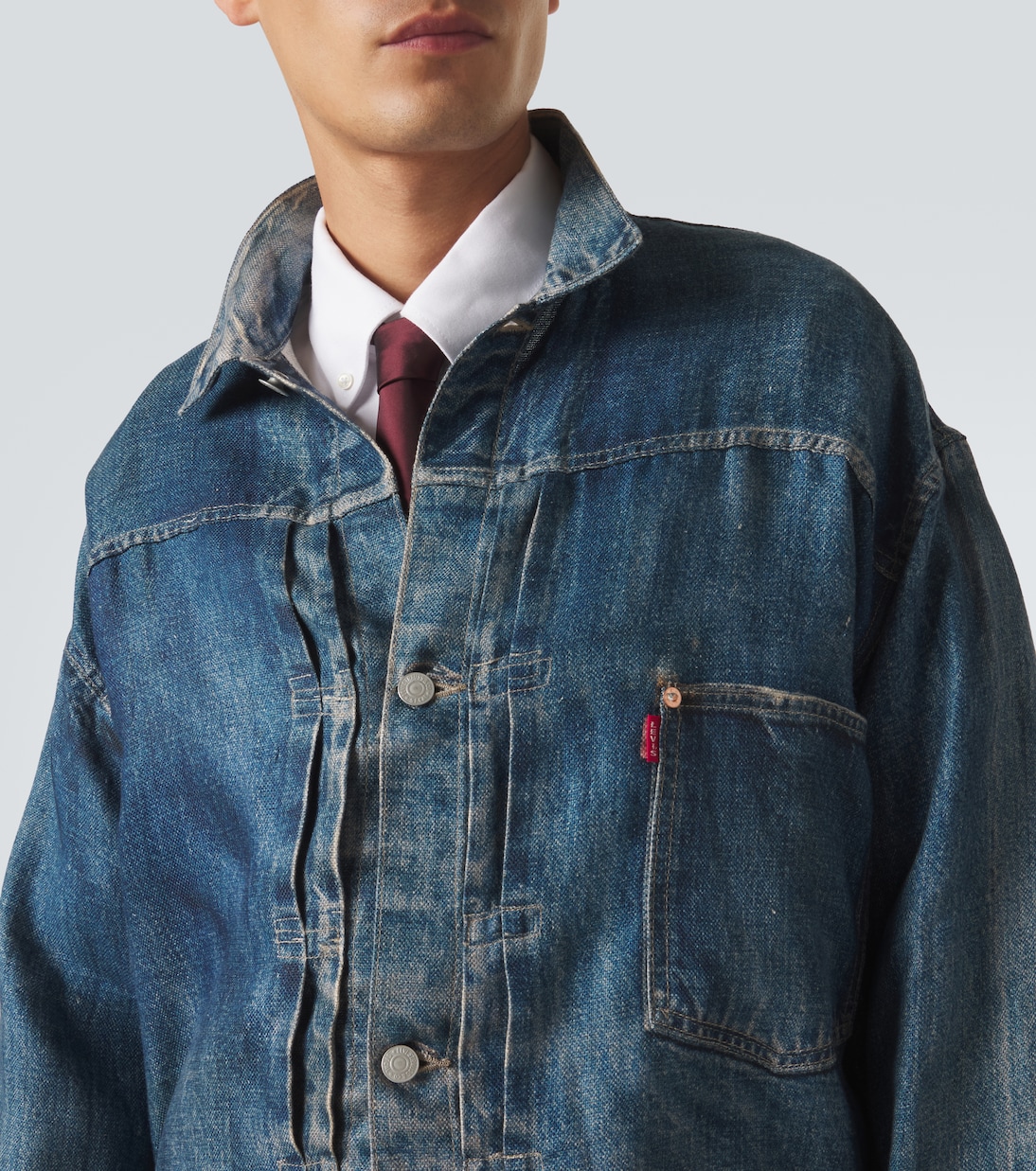 x Levi's® trompe l'œil linen jacket | Junya Watanabe