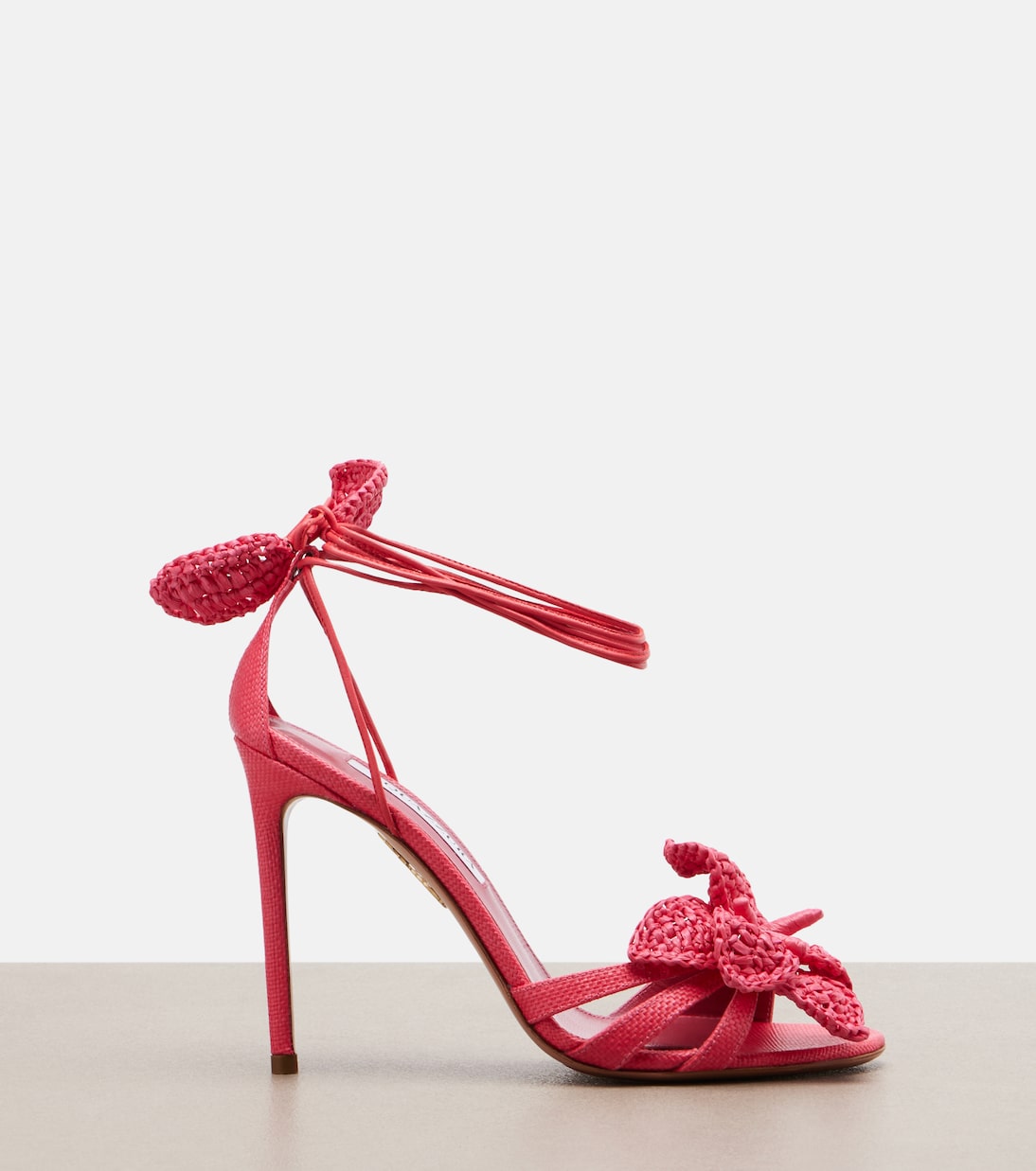 Calypso raffia sandals | Aquazzura