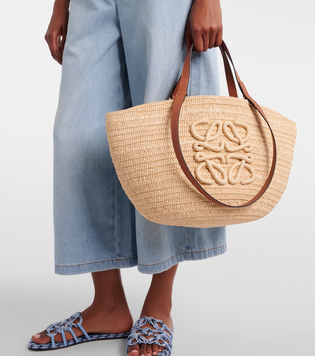 Paula's Ibiza – Borsa Eclipse Medium in rafia | Loewe