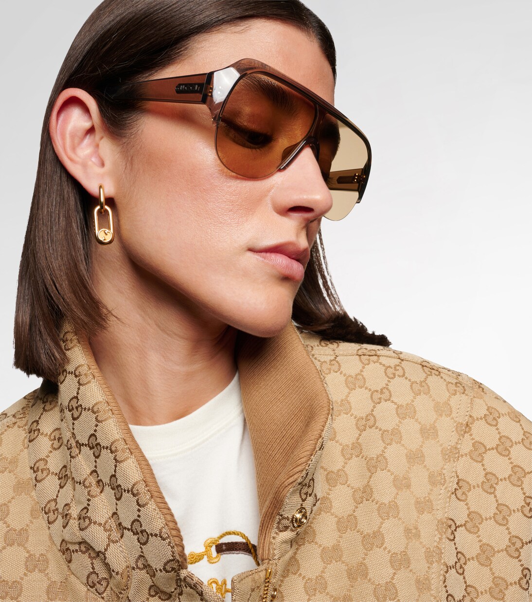 Logo shield sunglasses | Gucci