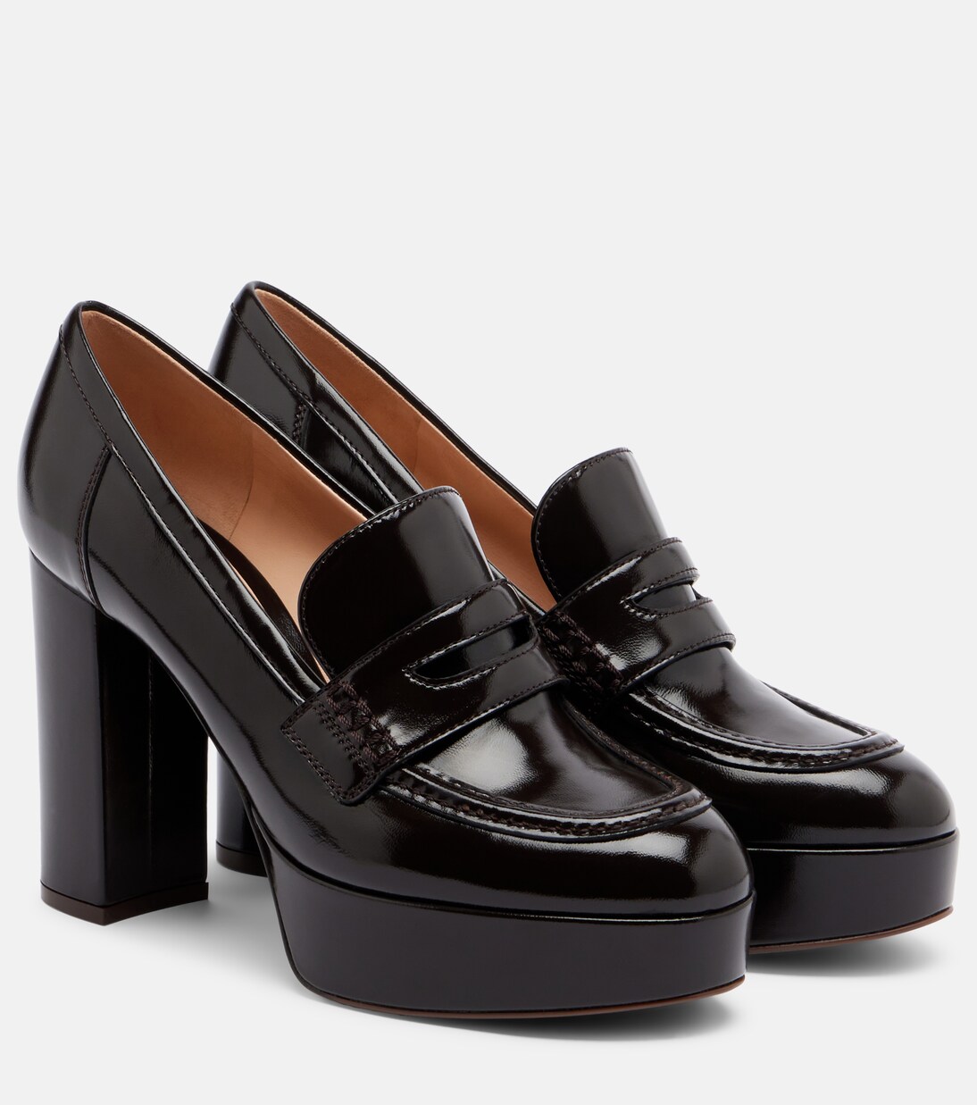 Patent leather loafer pumps | Gianvito Rossi