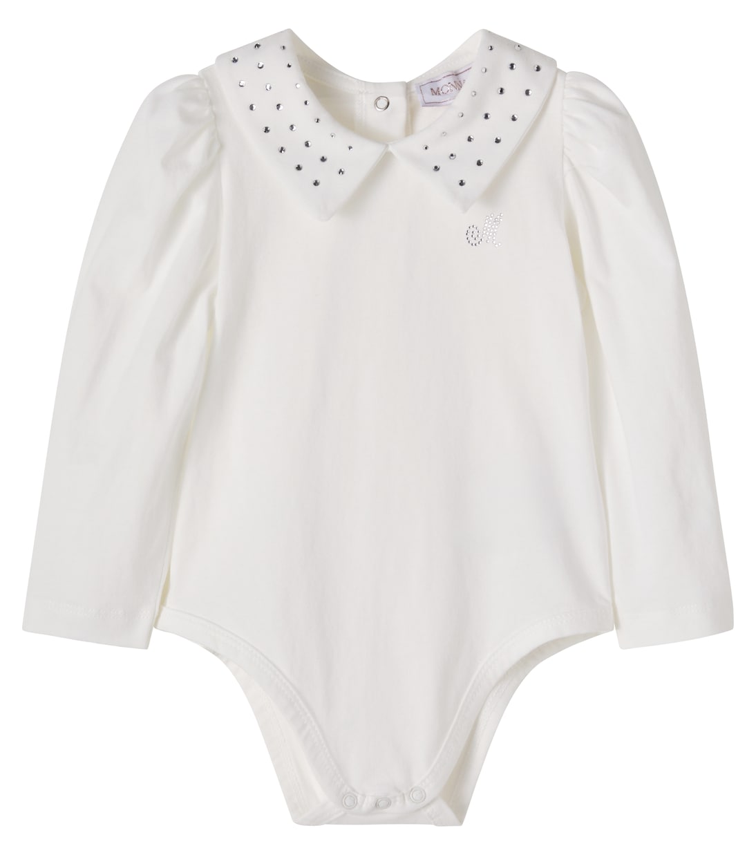 Baby embellished cotton bodysuit | Monnalisa
