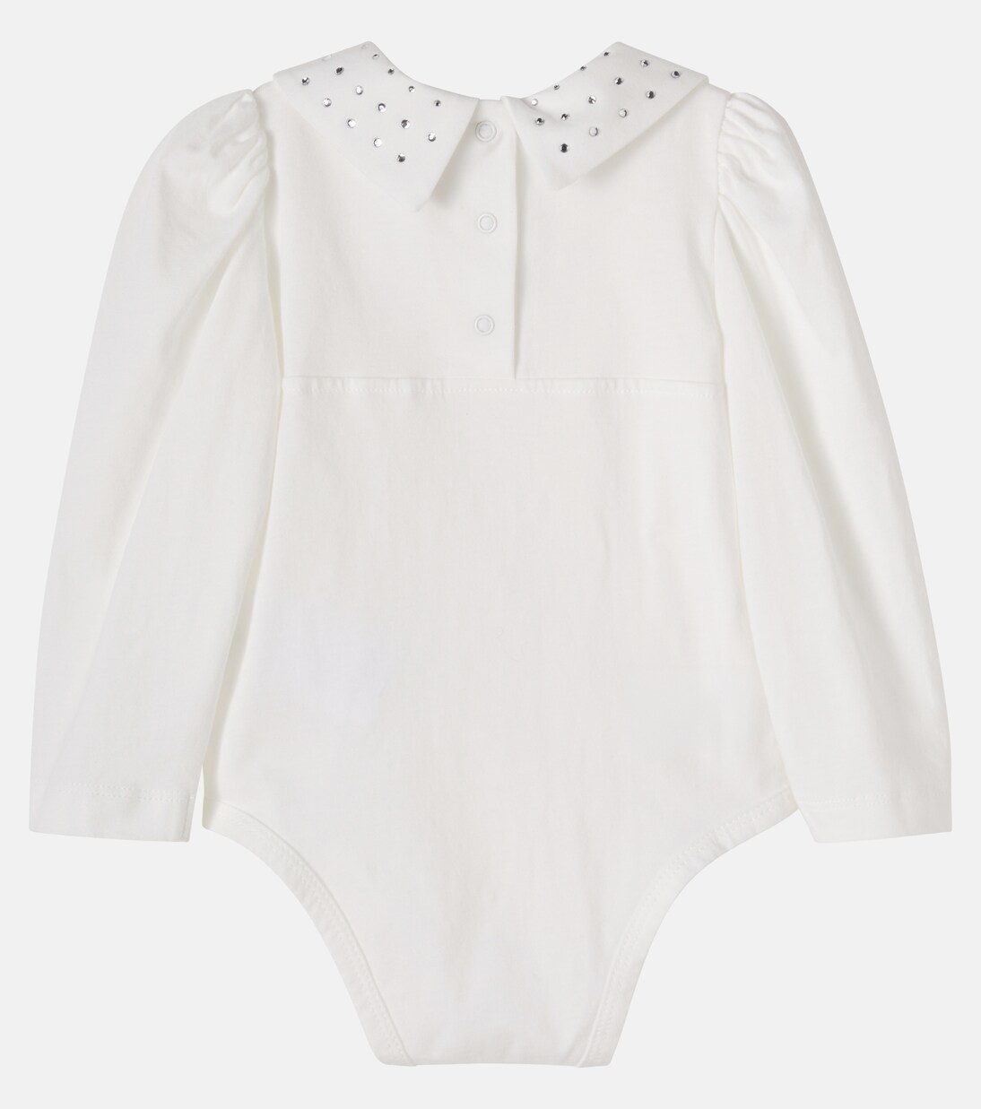 Baby embellished cotton bodysuit | Monnalisa