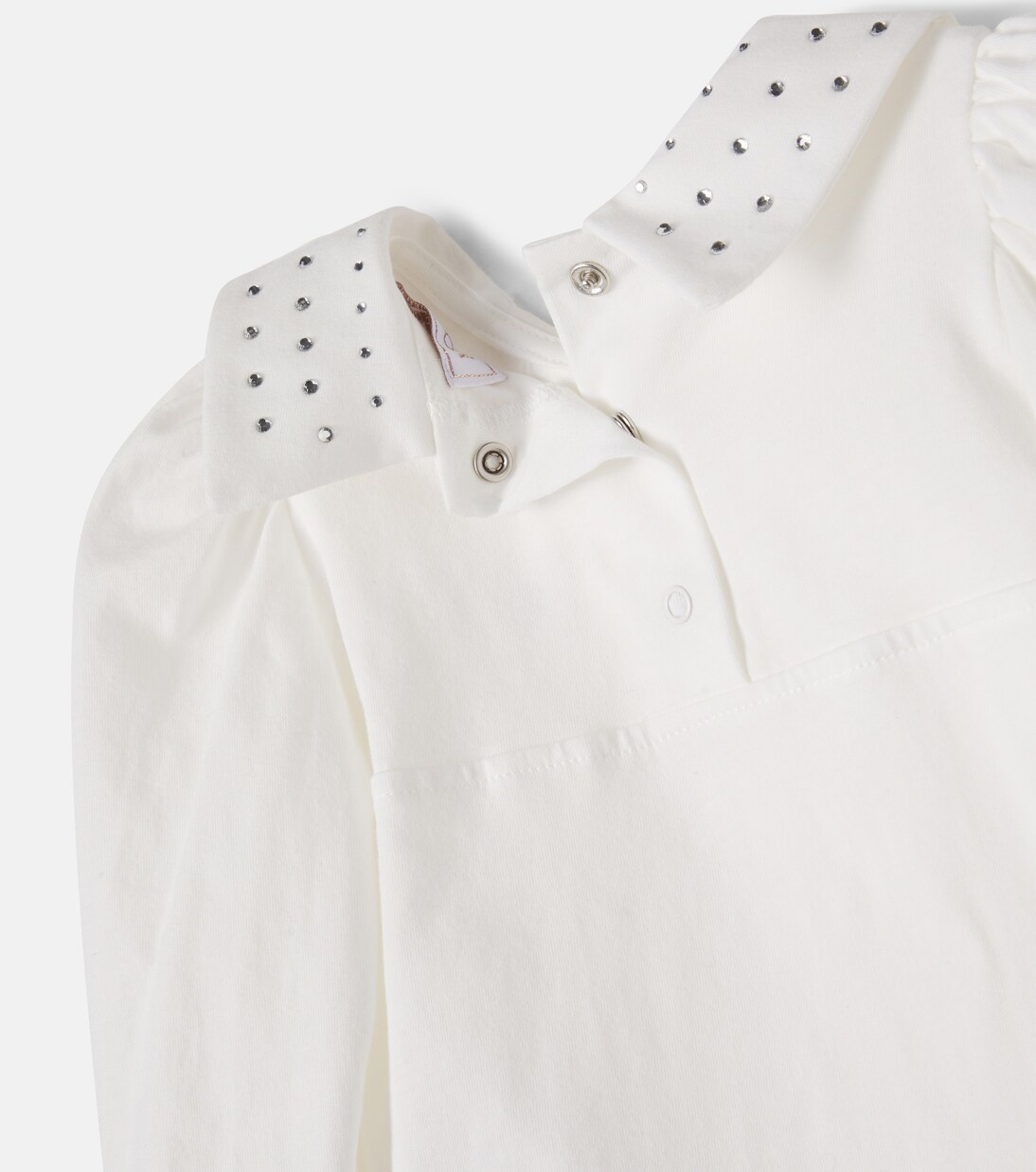 Baby embellished cotton bodysuit | Monnalisa