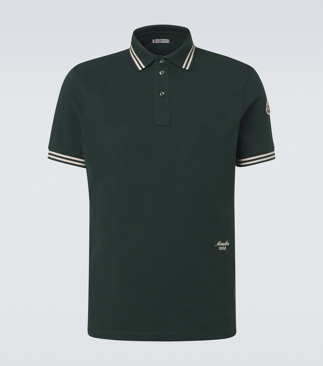 Cotton piqué polo shirt | Moncler