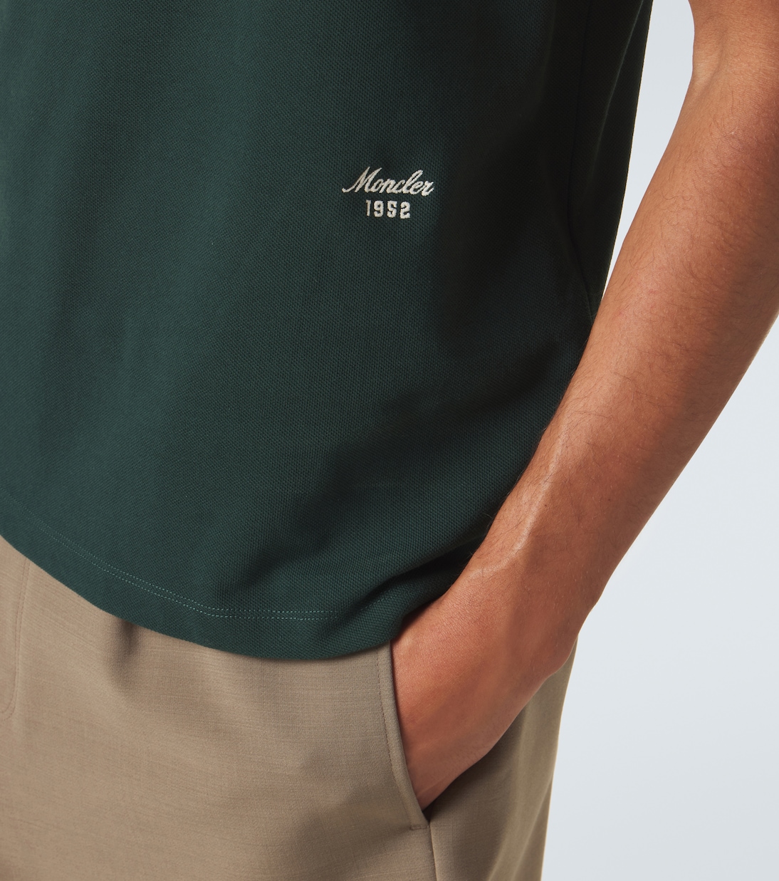 Cotton piqué polo shirt | Moncler