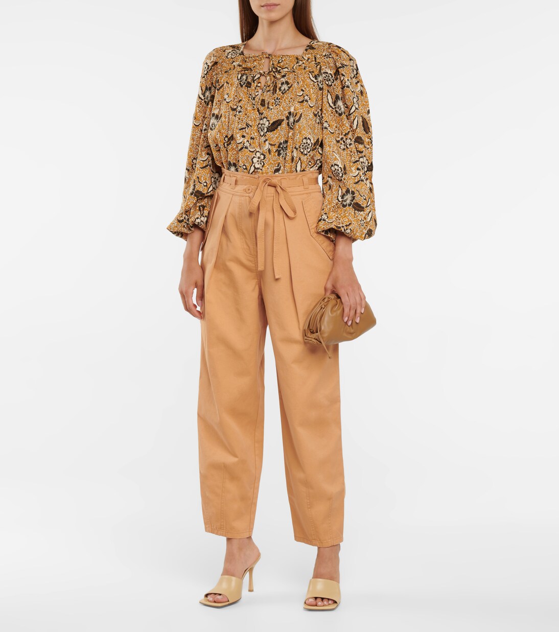 Blouse Issa en coton extensible imprimé | Ulla Johnson